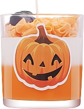 Kup Świeca dekoracyjna Halloween, dynia z brązowym ogonem - KaWilamowski Scented Candle