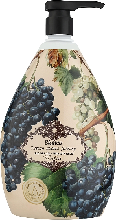 Żel pod prysznic z ekstraktem z winogron i masłem Shea - Bianca Tuscan Aroma Fantasy Shower Gel — Zdjęcie N1