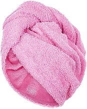 Kup Różowy ręcznik-turban do włosów (68 x 26 cm) - MAKEUP