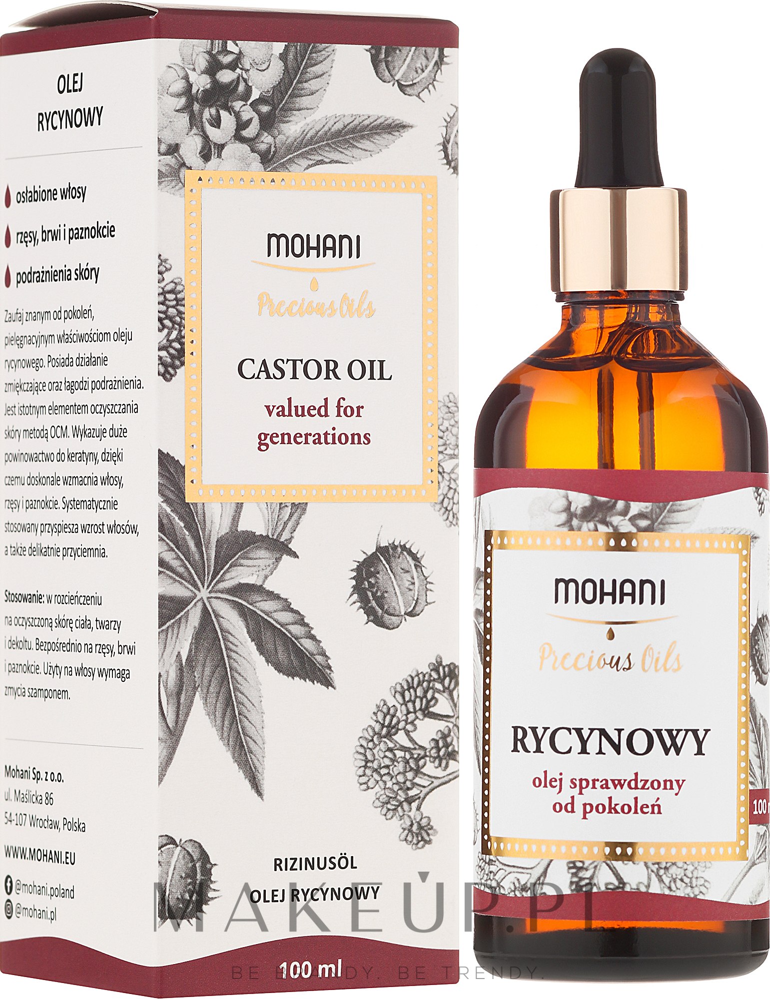 Olej rycynowy - Mohani Precious Oils Castor Oil — Zdjęcie 100 ml
