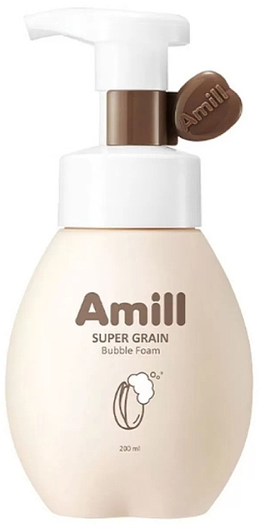 Bąbelkowa pianka do mycia twarzy z ekstraktem zbożowym - Amill Super Grain Bubble Foam — Zdjęcie N1