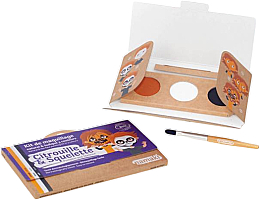 Zestaw do malowania twarzy dla dzieci - Namaki Pumpkin & Skeleton 3-Color Face Painting Kit (f/paint/7,5g + brush/1pc + acc/2pcs) — Zdjęcie N2