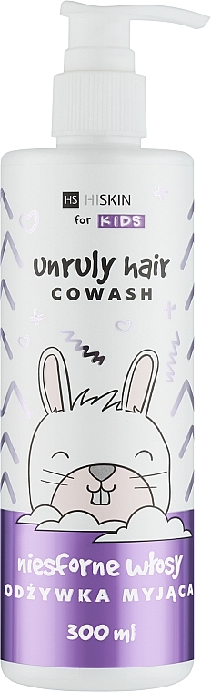 Odżywka oczyszczająca+szampon do niesfornych włosów - HiSkin Kids Unruly Hair Cowash — Zdjęcie N1