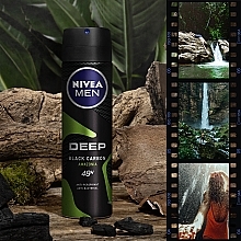 Antyperspirant w sprayu dla mężczyzn - NIVEA MEN Deep Black Carbon Amazonia Anti-Perspirant — Zdjęcie N5