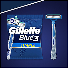 Zestaw jednorazowych maszynek do golenia, 8 szt. - Gillette Blue 3 Simple — Zdjęcie N7