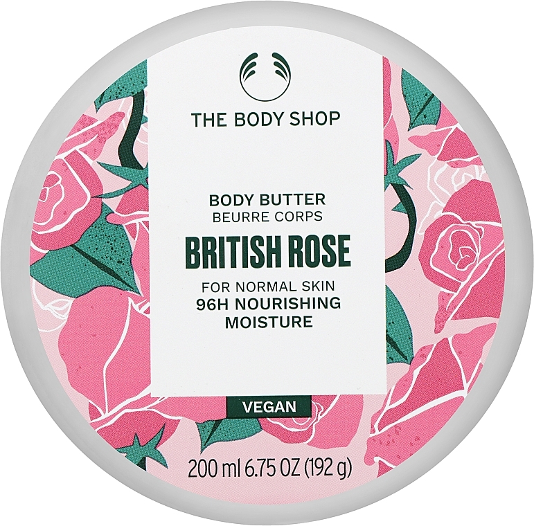 Masło do ciała - The Body Shop British Rose Body Butter 96h Nourishing Moisture — Zdjęcie N2