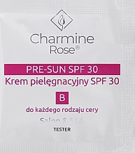 Krem do pielęgnacji skóry po zabiegach inwazyjnych - Charmine Rose Pre-Sun SPF 30 (próbka) — Zdjęcie N1