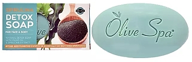 PREZENT! Mydło detoksykujące ze spiruliną - Olive Spa Spirulina Detox Soap — Zdjęcie N1