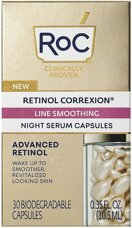 Serum w kapsułkach do twarzy z retinolem - Roc Retinol Correxion Line Smoothing Night Serum — Zdjęcie N4
