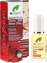 Kup PRZECENA! Serum do twarzy Róża - Dr Organic Rose Facial Serum *