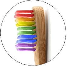 Bambusowa szczoteczka do zębów, tęczowa - The Humble Co. Proud Rainbow Soft Toothbrush — Zdjęcie N3