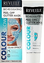 Bioregulująca brokatowa maska peel-off do twarzy - Revuele Color Glow Glitter Mask Pell-Off Bio-regulating — Zdjęcie N2