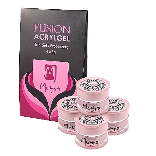 Zestaw - Moyra Fusion Acrylgel Baby Boomer Set (acrylgel/4x5g) — Zdjęcie N1