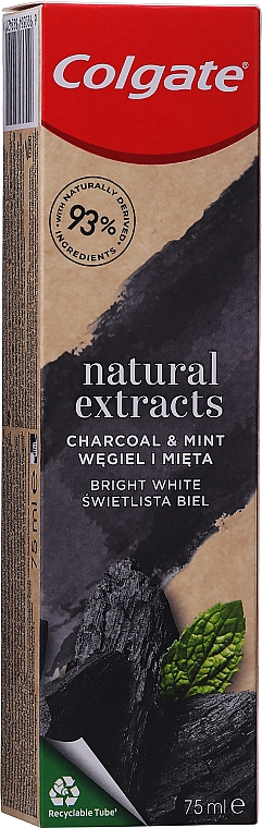 Pasta do zębów - Colgate Natural Extracts Charcoal + White — Zdjęcie N5