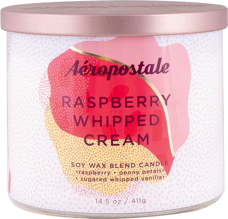 Świeca zapachowa - Aeropostale Raspberry Whipped Cream Fine Fragrance Candle — Zdjęcie N1