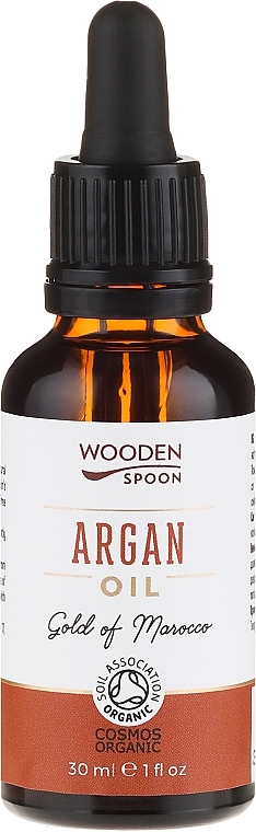 PRZECENA! 100% organiczny czysty olej arganowy - Wooden Spoon 100% Pure Argan Oil * — Zdjęcie N1