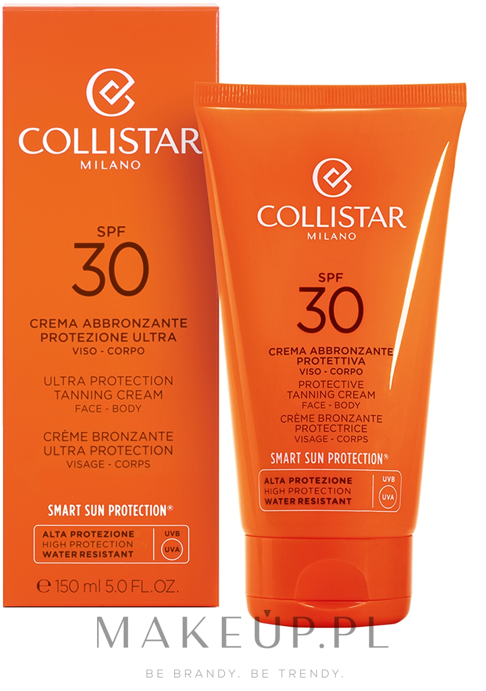 Ochronny krem do opalania SPF 30 - Collistar Ultra Protection Tanning Cream Face And Body — Zdjęcie 150 ml