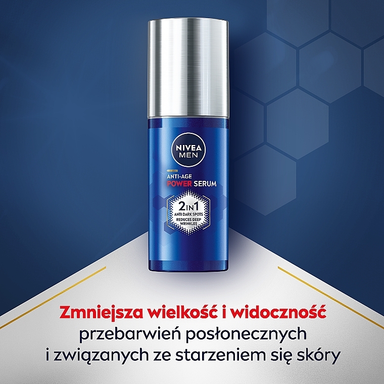 Zaawansowane serum antypigmentacyjne - NIVEA MEN Anti-age 2in1 Power Serum — Zdjęcie N4