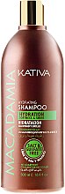 Nawilżający szampon do włosów normalnych i zniszczonych - Kativa Macadamia Hydrating Shampoo — Zdjęcie N3