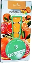 Kup Podgrzewacze zapachowe tealight Pomarańcza, 18 szt. - Admit Tea Light Essences Of Life Candles Orange