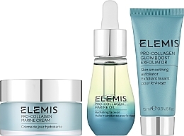 Zestaw - Elemis The Pro-Collagen Skin Trio Treat (balm/15ml + oil/15ml + cr/30ml)  — Zdjęcie N2