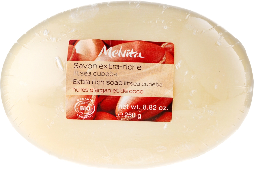 Odżywcze mydło w kostce z olejem arganowym i kokosowym - Melvita Extra Rich Soap