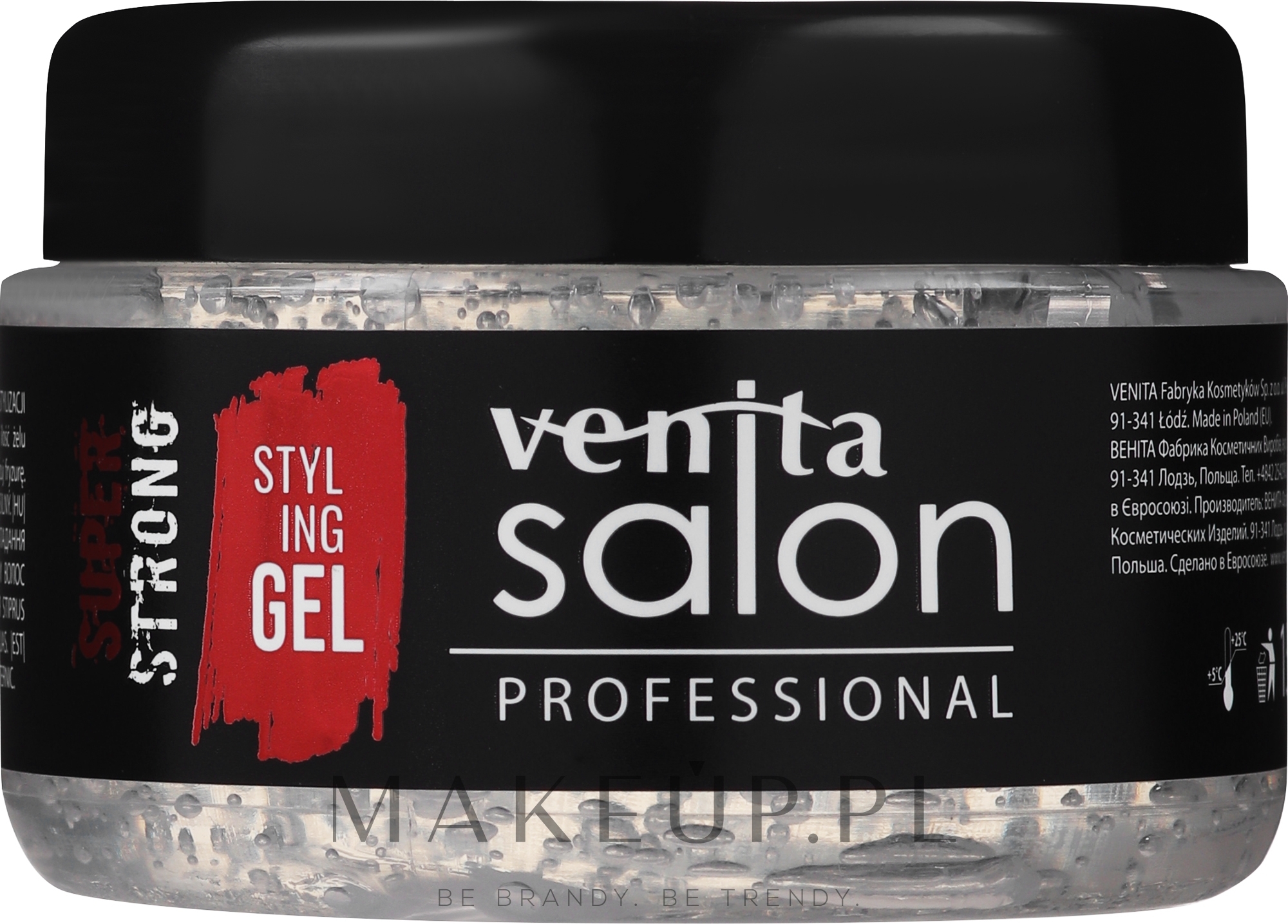Mocny żel do stylizacji włosów - Venita Salon Professional — Zdjęcie 150 g