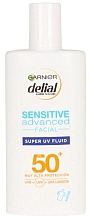 Krem przeciwsłoneczny do twarzy - Garnier Delial Sensitive Advance Hyaluronic Acid Face Cream Spf50 — Zdjęcie N1