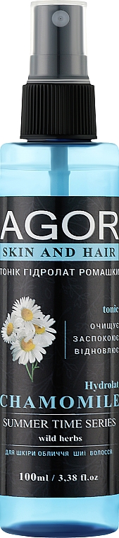 Hydrolat rumiankowy do twarzy i włosów - Agor Summer Time Skin And Hair Tonic — Zdjęcie N1