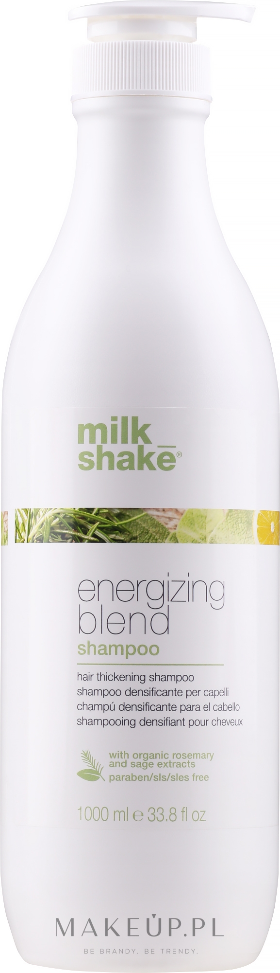 Szampon do włosów zagęszczający ich objętość - Milk Shake Energizing Blend Hair Shampo — Zdjęcie 1000 ml