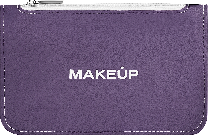 Kosmetyczka płaska fioletowa - MAKEUP Cosmetic Bag Flat Purple — Zdjęcie N1
