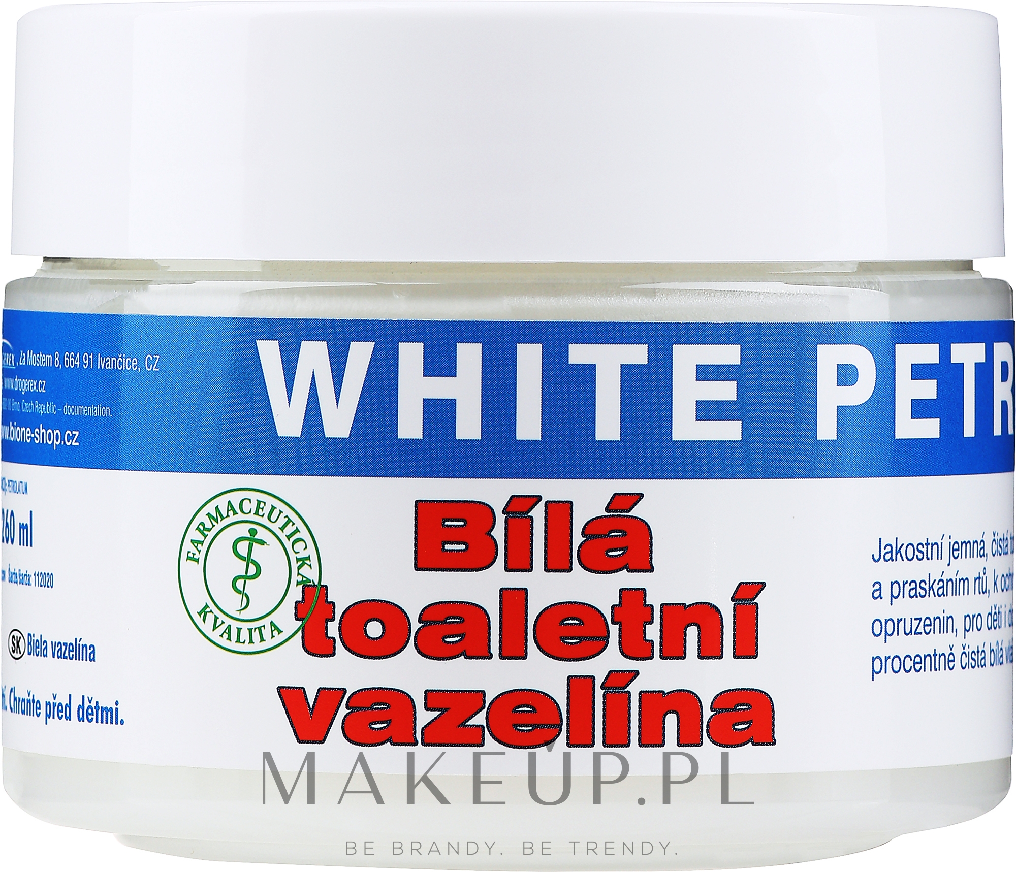 Biała wazelina kosmetyczna - Bione Cosmetics White Vaseline — Zdjęcie 260 ml
