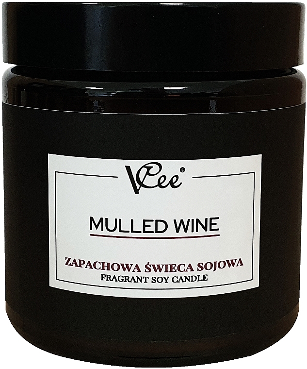 Zapachowa świeca sojowa Grzane wino - Vcee Mulled Wine Fragrant Soy Candle — Zdjęcie N1
