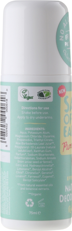 Naturalny dezodorant w kulce - Salt of the Earth Melon & Cucumber Natural Roll-On Deodorant — Zdjęcie N2
