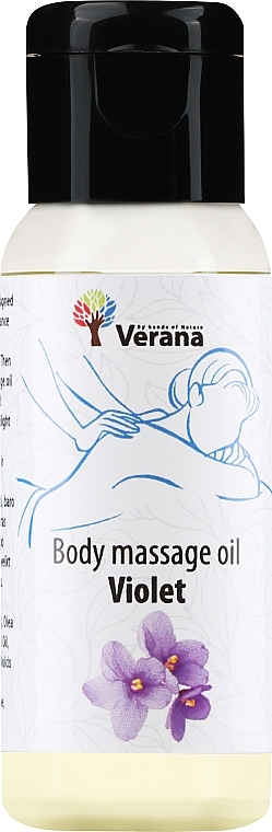 Olejek do masażu ciała Violet Flower - Verana Body Massage Oil  — Zdjęcie N1