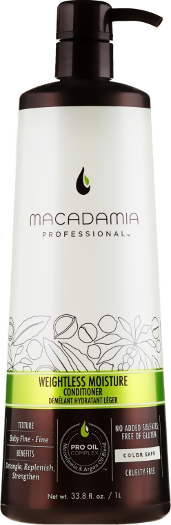 Odżywka do włosów - Macadamia Professional Weightless Moisture Conditioner — Zdjęcie N3