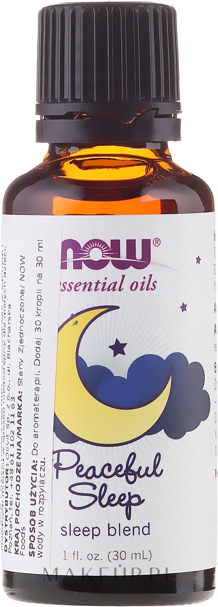 Olejek eteryczny Spokojny sen - Now Foods Peaceful Sleep Essential Oils — Zdjęcie 30 ml