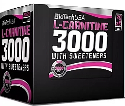 Spalacz tłuszczu w płynie L-Carnitine 3000 Orange - BiotechUSA L-Carnitine Ampule — Zdjęcie N1