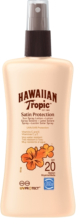 Przeciwsłoneczny balsam do ciała - Hawaiian Tropic Satin Protection Sun Spray Lotion SPF 20 — Zdjęcie N1