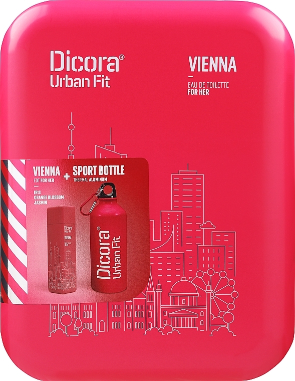 PRZECENA! Dicora Urban Fit Vienna - Zestaw (edt 100 ml + bottle) * — Zdjęcie N1