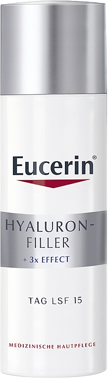 Przeciwzmarszczkowy krem na dzień z kwasem hialuronowym do skóry normalnej i mieszanej SPF 15 - Eucerin Hyaluron-Filler — Zdjęcie N1