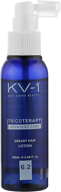 Przeciwdziałający przetłuszczaniu się skóry głowy lotion 6.2 - KV-1 Tricoterapy Greasy Hair Loton — Zdjęcie N1