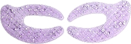 Hydrożelowe plastry na skórę wokół oczu z brokatem - IDC Institute C Shaped Glitter Hydrogel Eye Pad Purple  — Zdjęcie N2