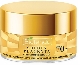 Naprawczo-rewitalizujący krem przeciwzmarszczkowy do twarzy 70+ - Bielenda Golden Placenta Collagen Reconstructor — Zdjęcie N2
