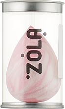 Supermiękka biało-różowa gąbka do makijażu - Zola — Zdjęcie N2