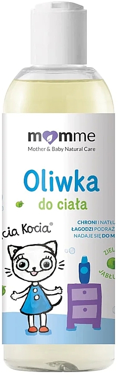 Oliwka do ciała Zielone jabłuszko - Momme Baby Oil Kitty Kotty — Zdjęcie N1