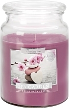 Świeca zapachowa premium w szkle Spa Garden - Bispol Premium Line Scented Candle Spa Garden — Zdjęcie N2