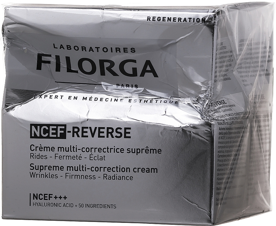 PRZECENA! Kompleksowy wielozadaniowy krem korygujący do twarzy - Filorga NCEF-Reverse Supreme Regenerating Cream * — Zdjęcie N4