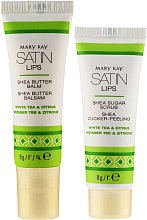 Kup Zestaw - Mary Kay Satin Lips (lips/balm/8g + lips/scr/8g)