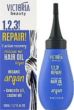 Olejek do włosów zniszczonych - Victoria Beauty 1,2,3! Repair! Hair Oil — Zdjęcie N2